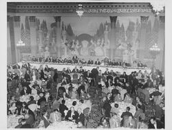 Helen Putnam and other dignitaries and attendees of the California School Boards Association conference, San Francisco, California, 1956