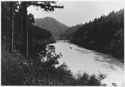 View of the Russian River near Monte Rio, California, about 1969