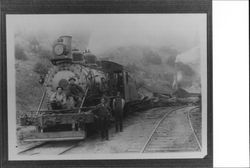 Pacific Lumber Company Engine No. 30 and crew