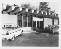 Shopping center at 2nd and Montgomery, Santa Rosa , California, 1963