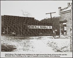 Intersection of Mines Road and Main Street, Guerneville, California, November 1905