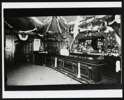 Interior views of unidentified saloons of Petaluma