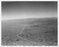 Aerial view along Redwood Highway between Cotati and Santa Rosa