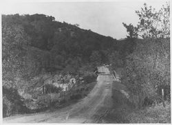 View of Cook's Hill from Warm Springs Road east of the bridge