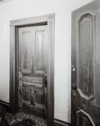 Doors and doorway in the Schlake Ranch farmhouse, Petaluma, California, 1984