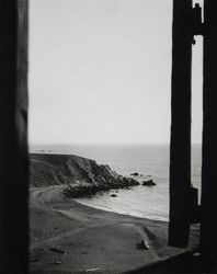 Sandy beach and cove at Fort Ross, California, 1950s