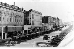 Main St., looking north, Petaluma, California