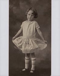 Portrait of young girl in the Doyle family, September 19, 1927