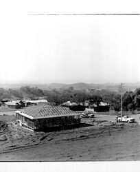 Homes under construction at St. Francis Acres housing development