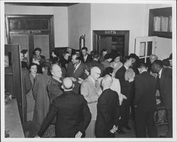 Healdsburg High School Alumni dinner at Legion Hall, Healdsburg, California, 1950