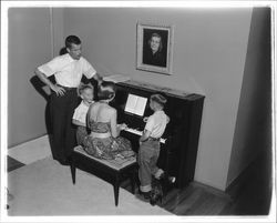 Peck family at home, Santa Rosa, California, 1957