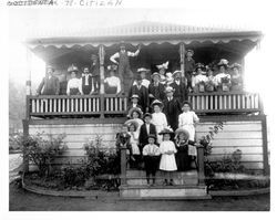 Gonnella family on their porch