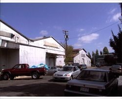 Looking south on First Street and G Street at warehouses, California, Sept. 25, 2001