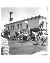 Equestrian units in the Sonoma-Marin Fair Parade, Petaluma, California, 1967