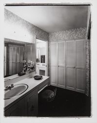 Bathroom in a model home, Santa Rosa, California, 1967