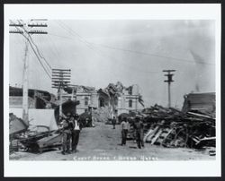 Earthquake ruins of Sonoma County Court House and Grand Hotel