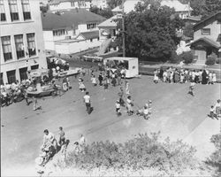 Outdoor carnival at St. Vincent's School, Petaluma, California, 1957