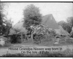 Home located on the Isle of Fohr (Germany) where Jacob Henry Nissen was born in 1872