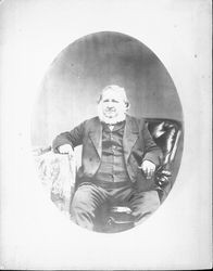 Portrait of an older male member of the Seawell or Bowles family, about 1872