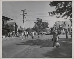 Drill team in the Valley of the Moon Festival Parade