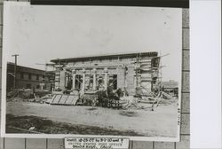 View of the Post Office work site, Santa Rosa, California, 1909