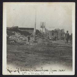 Ruins of Sonoma Co. Courthouse from rear, 2nd & Main St