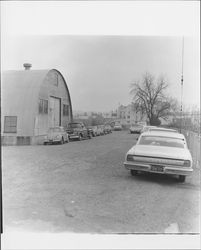 Looking toward G.P. McNear Hay and Grain, Petaluma, California, 1966