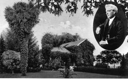 Residence and greenhouse of Luther Burbank