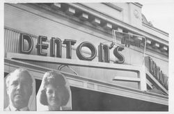 Sign for Denton's Apparel, Petaluma, California