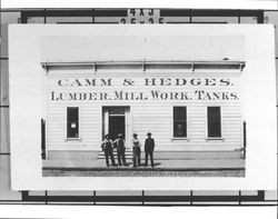 Camm and Hedges Lumber, Mill Work, Tanks, Petaluma, California, about 1900