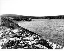 Building a breakwater at Bodega Bay