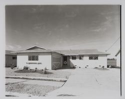 Homes being built on Santa Barbara Drive, Rohnert Park, California, 1961