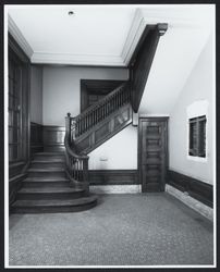 Lobby and stairs to federal offices in Post Office Building, Santa Rosa, California, Nov. 10, 1977