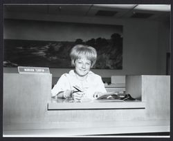 Marion Turpin, teller at Summit Savings and Loan, Santa Rosa, California, 1966