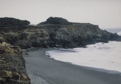 Beach on the north side of Gualala Point, California, 1972