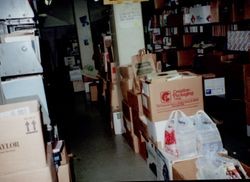 Friends of the Library book sorting area in South Stacks