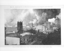 View of San Francisco, Cal. during the big fire, April 18-20, 1906