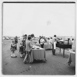 Open house for employees and families at National Controls, Santa Rosa, California, 1979