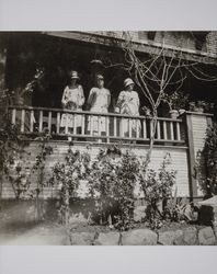 Attendants of the Carroll C.Doane and Naomi Nasse wedding, Santa Rosa, California, March 18, 1928