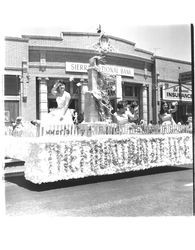 Clover Dairy float in Sonoma-Marin Fair Parade, Petaluma, California, 1966