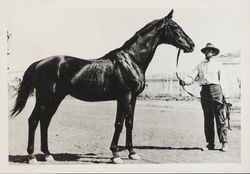 John Bugeia and the race horse Kenilworth