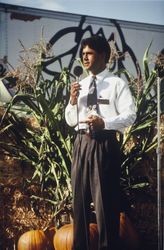 Gary Imm speaking at the Clover Stornetta open house held at the Clover Stornetta processing plant, 91 Lakeville Street, Petaluma, September 28, 1991