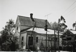 Rear view of the Anderson home at 196 Cinnabar Avenue, Petaluma, California, May 27, 1997