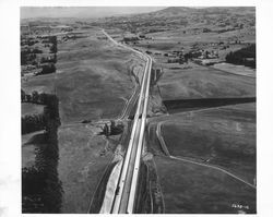 Railroad Ave. undercrossing of U.S. 101 near Cotati, California, 1957