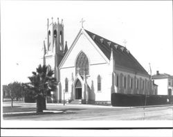 View of the first Vincent de Paul Church, Petaluma, California, 1912