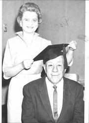 Curly Acorne with Ms. Cowley, Petaluma, California, 1963