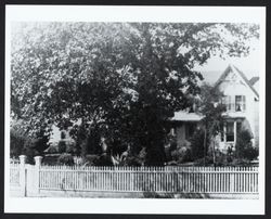 Looking west to Mr. R. Abbey's residence