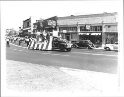 G.P. McNear Company float, Petaluma, California, 1947