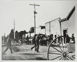 Downtown Santa Rosa street, about 1875