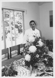 Unidentified chef at the Sea Ranch Lodge displaying her work